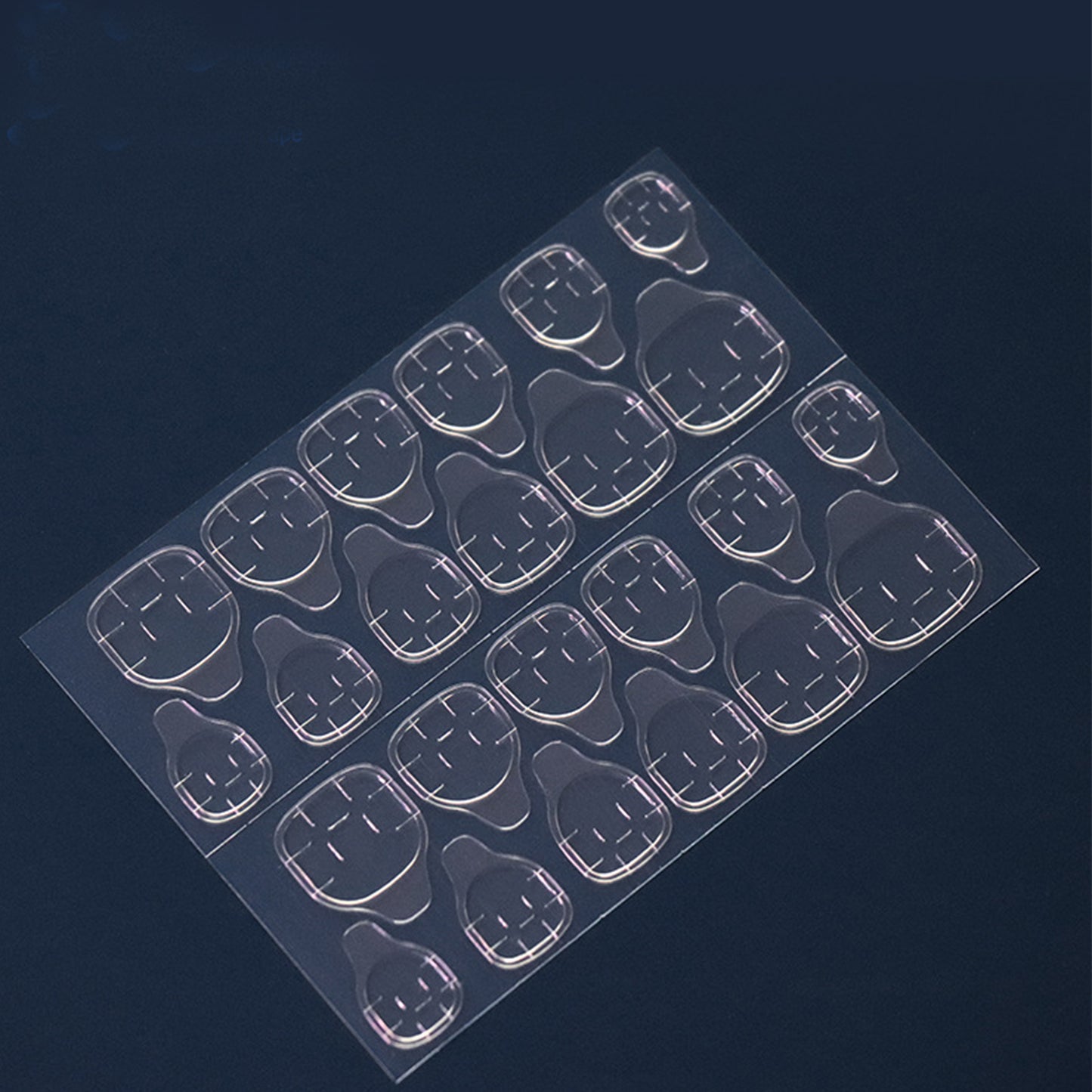 24pcs Short Square French Heart Press-On Nails - Glossy Pink & White Two-Tone Design with Golden Glitter Accents, Elegant and Simple Manicure for Casual Attire, Heart Nail Decoration