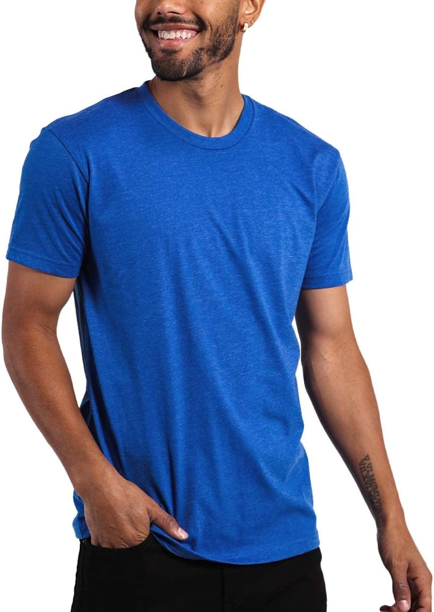Mens T Shirt Packs - Short Sleeve Crew Neck Soft Fitted Tees S - 4XL Fresh Classic Tshirts