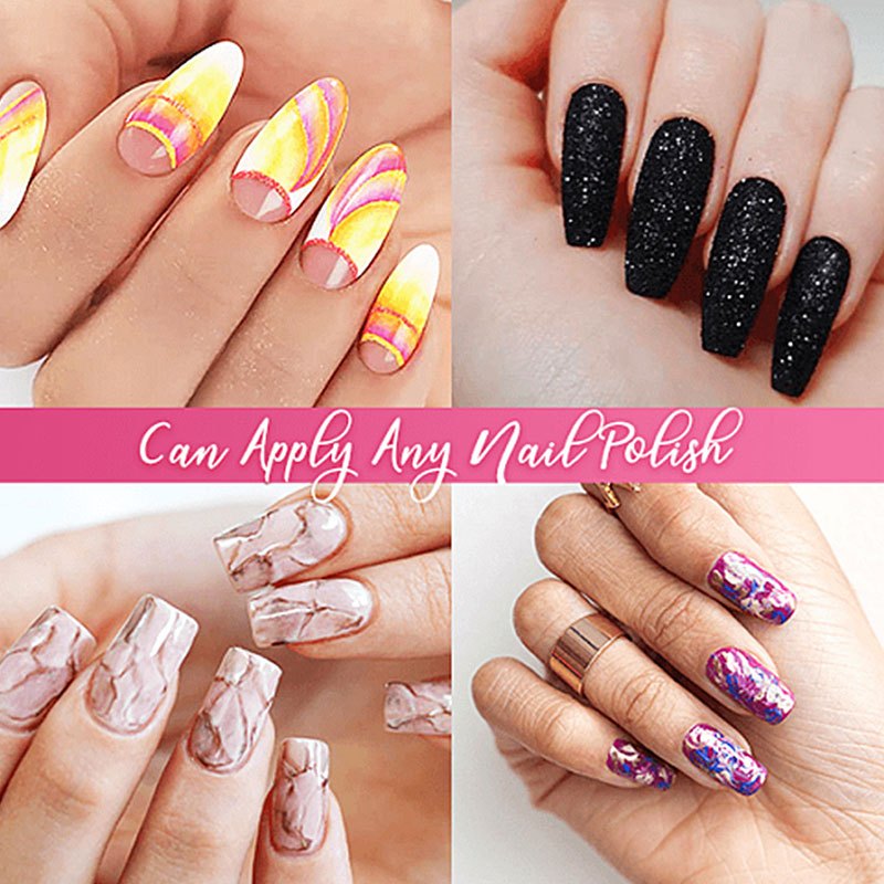 5 Pcs Instant Nail Gel - Protects Cracked Natural Nails - Nail Gel Kit For Emergencies