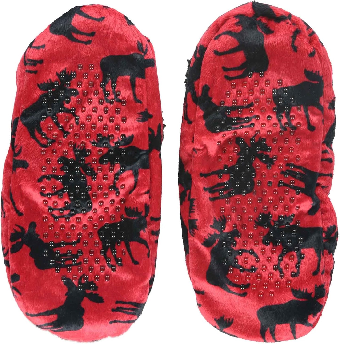 Fuzzy Feet Slipper Socks for Women, Cute Fleece-Lined House Slippers, Non-Skid Slipper Socks