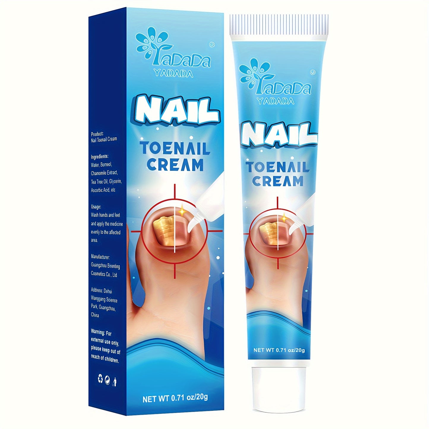 Vitamin C Enriched Nail Renewal Cream for Strengthening and Hardening Nail Bed - Pedicure Cream for Healthy Nails and Toenails