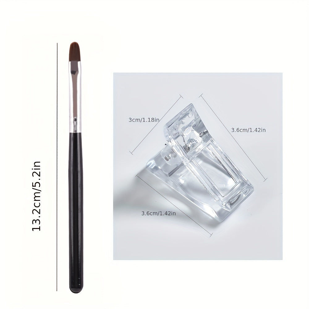 5 Pcs Instant Nail Gel - Protects Cracked Natural Nails - Nail Gel Kit For Emergencies