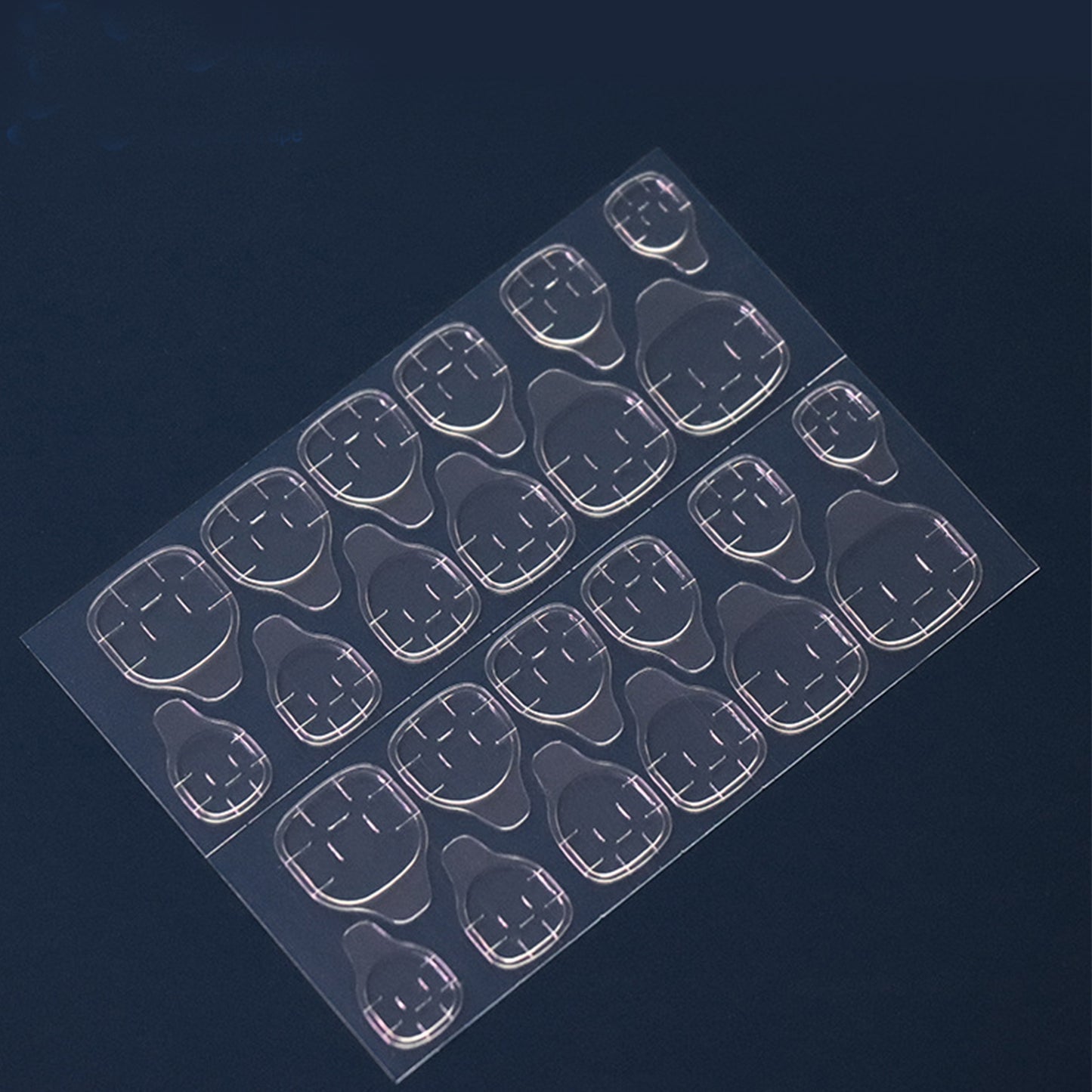 24pcs Short Square French Heart Press-On Nails - Glossy Pink & White Two-Tone Design with Golden Glitter Accents, Elegant and Simple Manicure for Casual Attire, Heart Nail Decoration