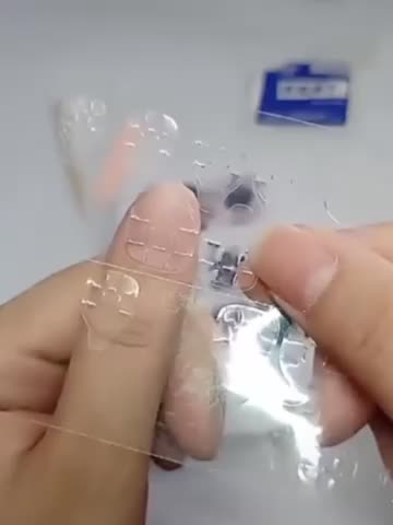 24pcs Short Square French Heart Press-On Nails - Glossy Pink & White Two-Tone Design with Golden Glitter Accents, Elegant and Simple Manicure for Casual Attire, Heart Nail Decoration