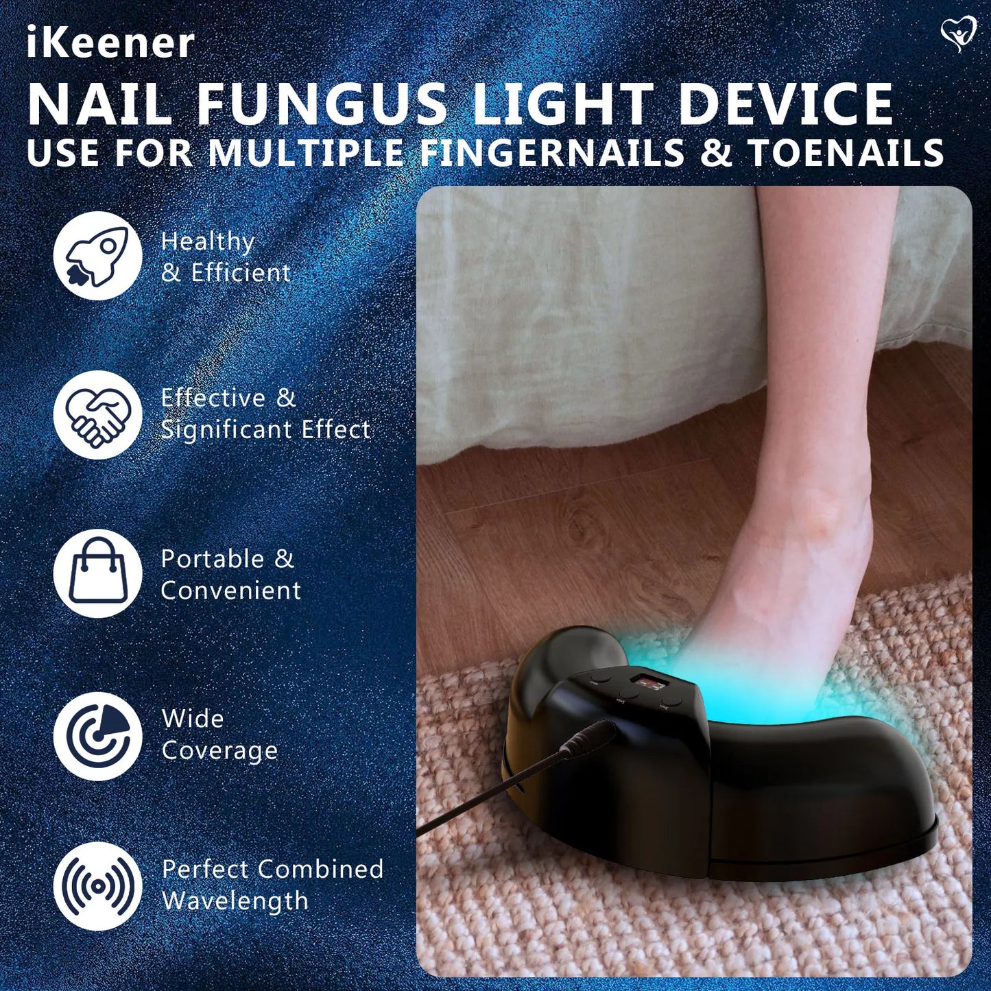 KTS Fungal Nail Laser Device Repair Fast Nails Fungus Onychomycosis Repair Toenail Fingernail Removes Nail Fungus Foot Care