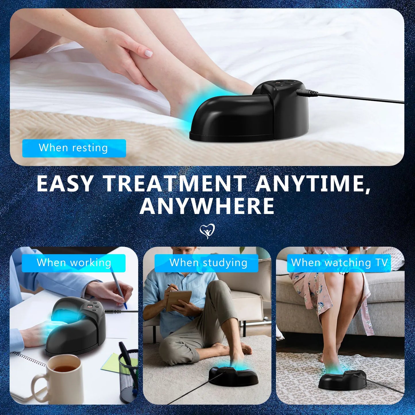 KTS Fungal Nail Laser Device Repair Fast Nails Fungus Onychomycosis Repair Toenail Fingernail Removes Nail Fungus Foot Care