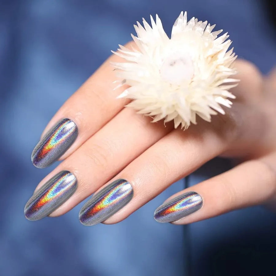 16 Jars Chrome Nail Powder Nail Art Fimo Striping Tape Lines Dration Metallic Mirror Effect Holographic Aurora Chameleon Pigmen