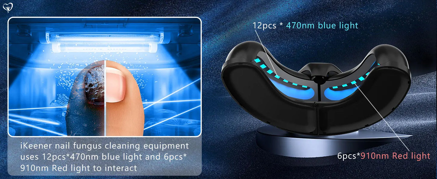KTS Fungal Nail Laser Device Repair Fast Nails Fungus Onychomycosis Repair Toenail Fingernail Removes Nail Fungus Foot Care