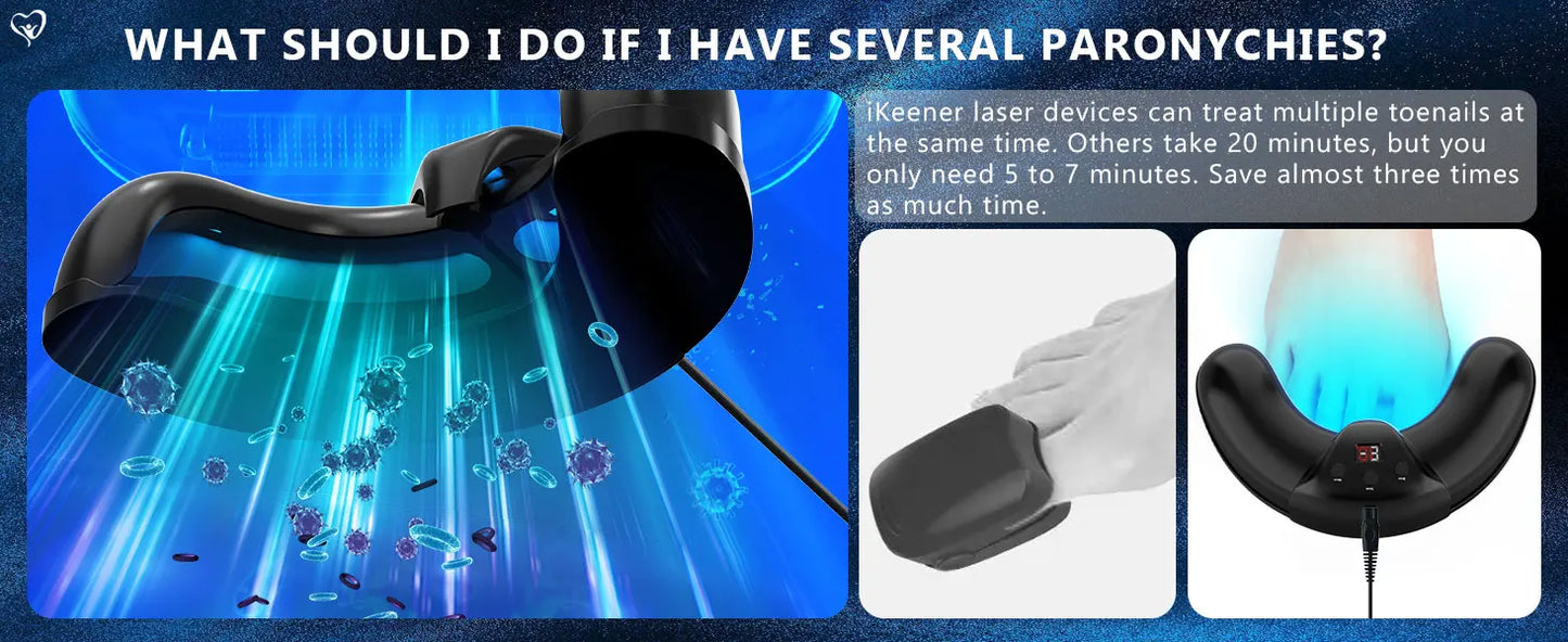 KTS Fungal Nail Laser Device Repair Fast Nails Fungus Onychomycosis Repair Toenail Fingernail Removes Nail Fungus Foot Care