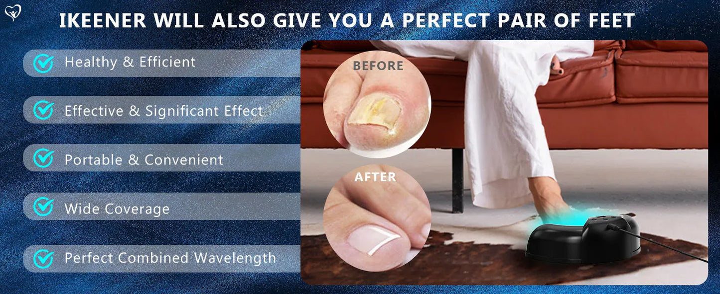 KTS Fungal Nail Laser Device Repair Fast Nails Fungus Onychomycosis Repair Toenail Fingernail Removes Nail Fungus Foot Care