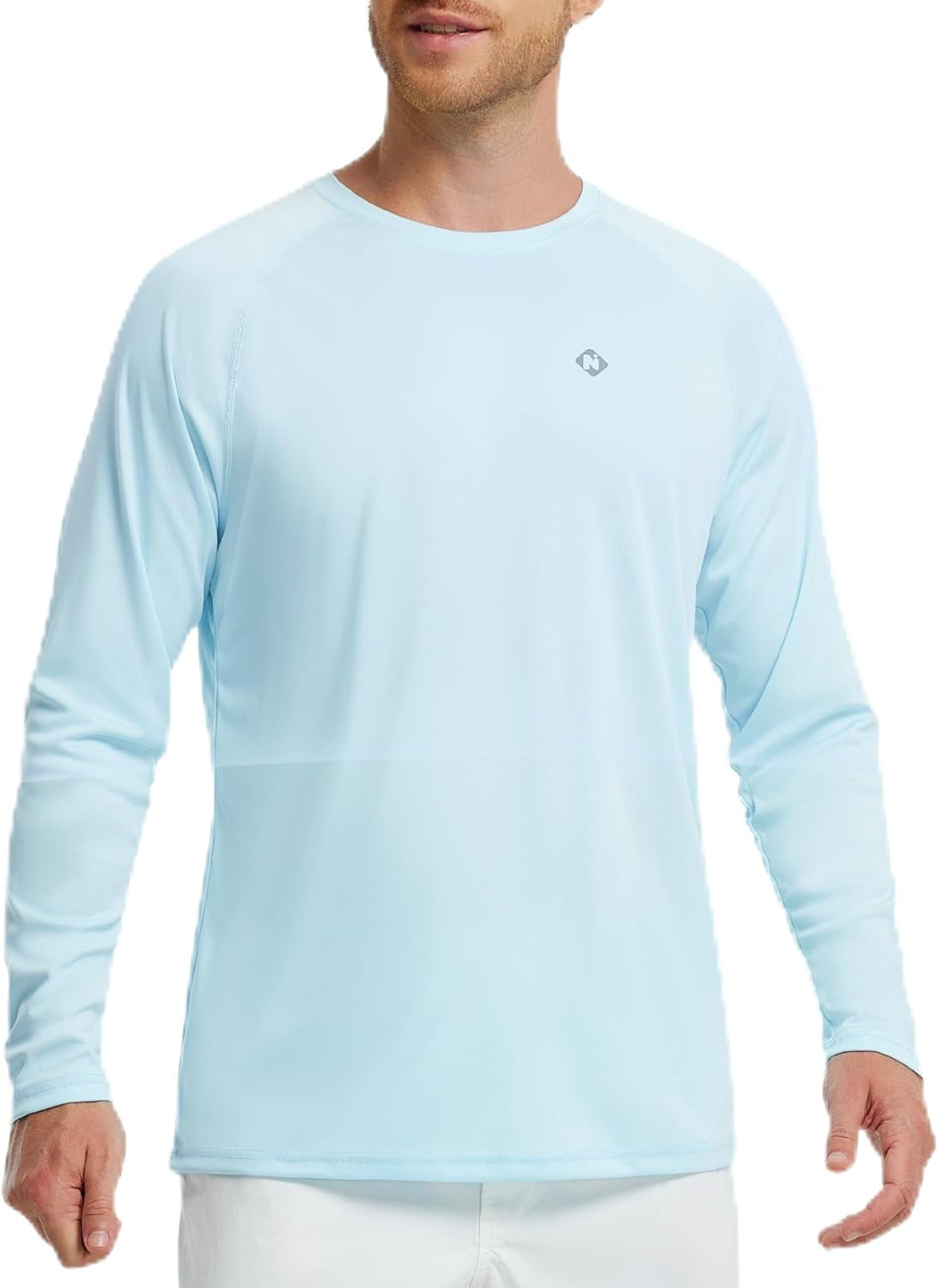 Men'S Rash Guard Shirts Swim Shirts UPF 50+ UV Sun Protection Long Sleeve Shirts Lightweight Quick Dry