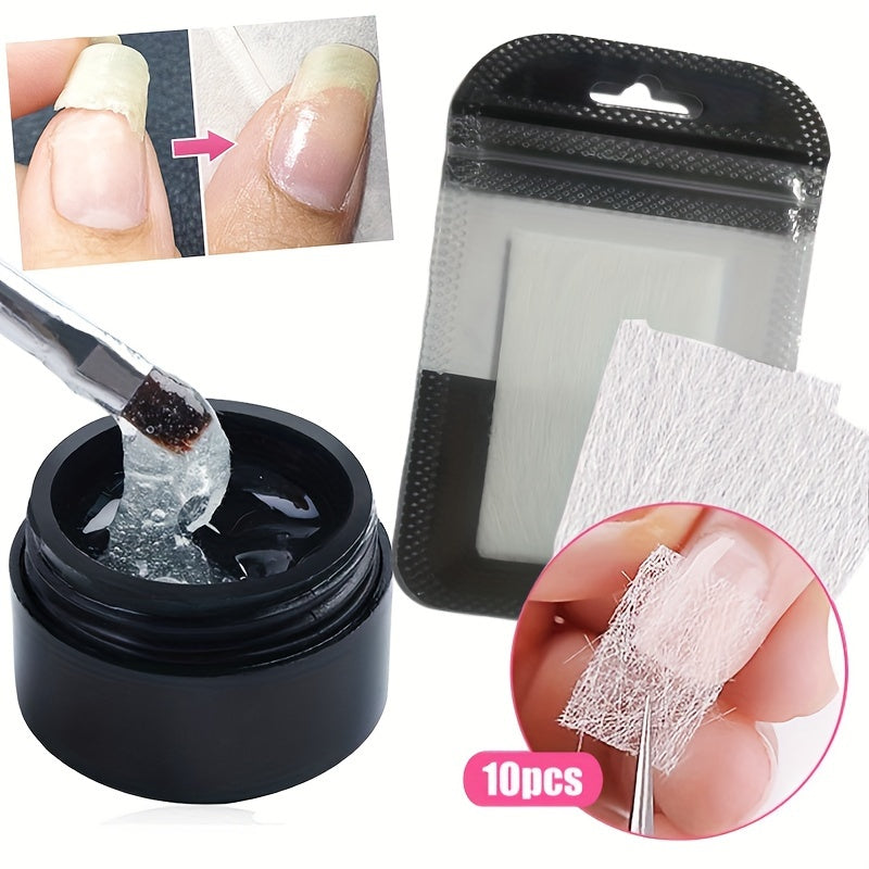 5 Pcs Instant Nail Gel - Protects Cracked Natural Nails - Nail Gel Kit For Emergencies